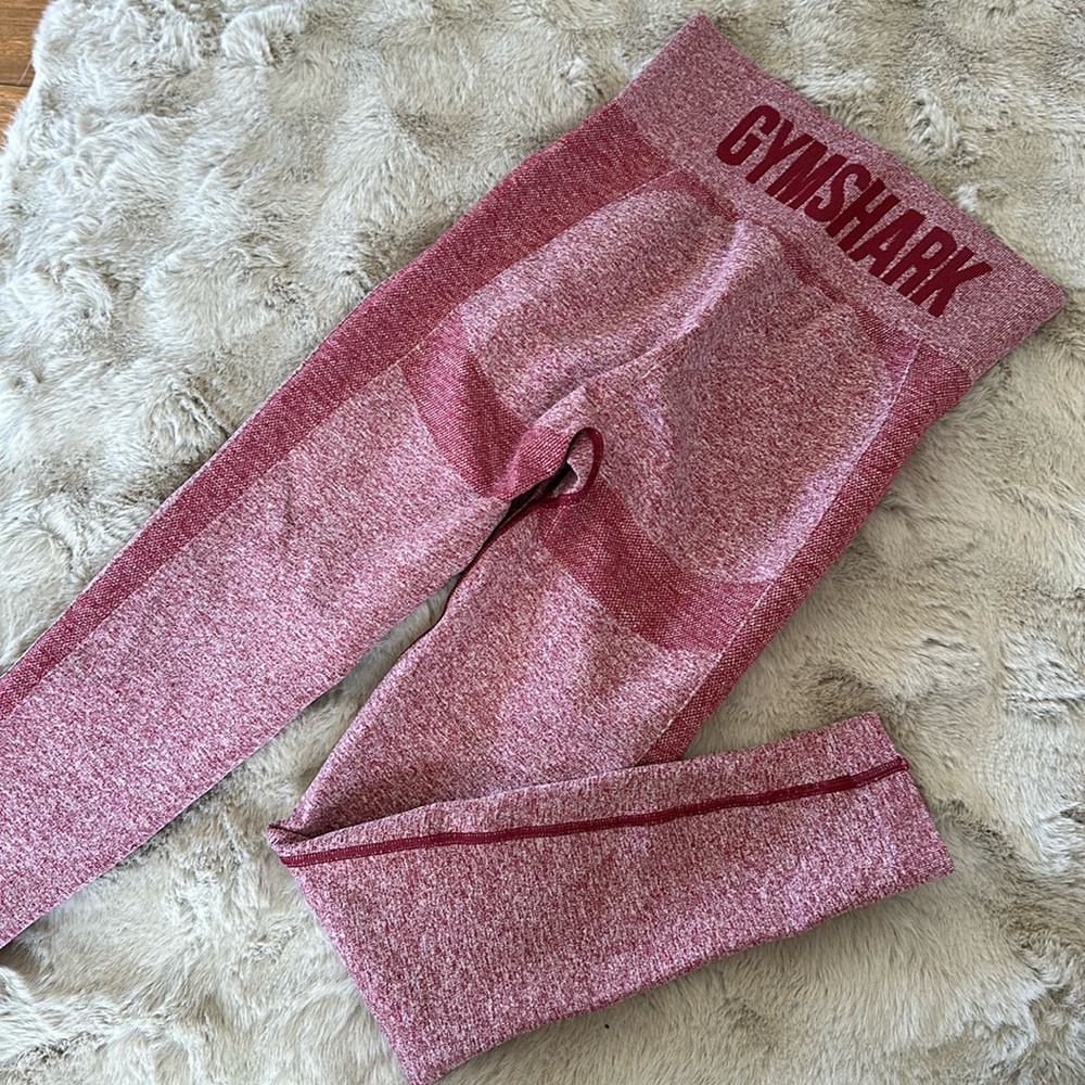 burgundy Gymshark leggings